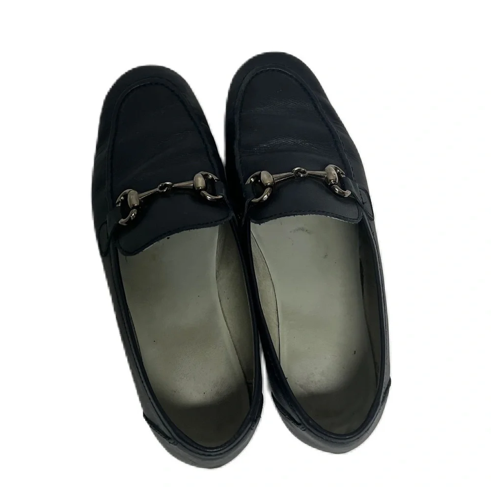 Girls navy Slip On Loafers Size 4.5